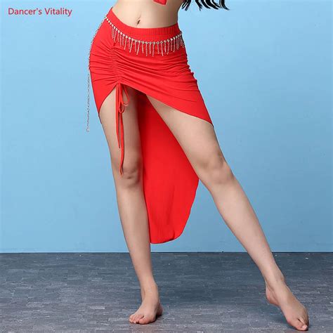 2018 New Belly Dance Practice Costume Irregular Sexy Belly Dance Skirt For Womenfemale Dancers