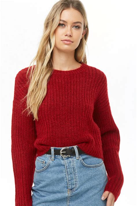 Brushed Ribbed Sweater Forever 21 Ribbed Sweater Sweaters Ribbed