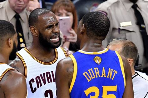 Lebron James Kevin Durant Talk Smack In Game 4