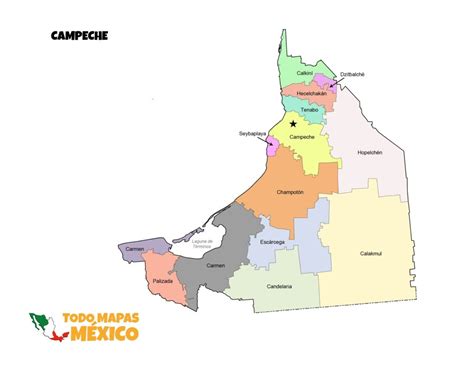 Mapas De Campeche Todo Mapas México