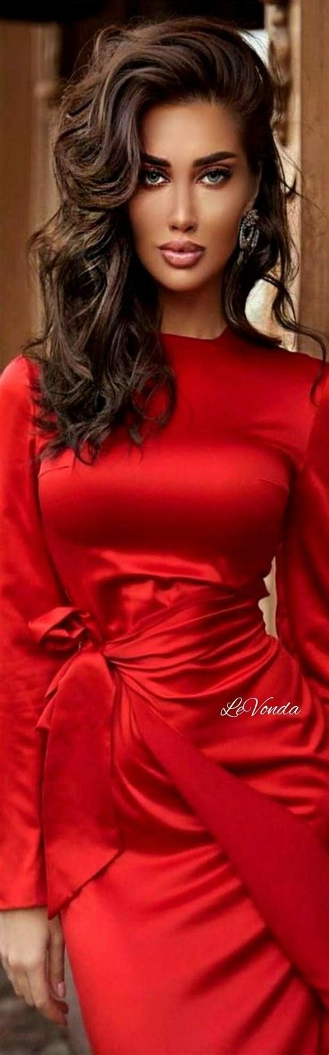 Pin On Lady In Red
