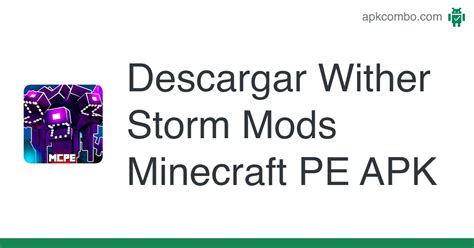 Wither Storm Mods Minecraft Pe Apk Android App Descarga Gratis