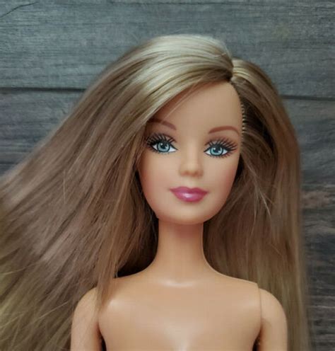Barbie Doll Nude Fashion Fever Beige Blond Hair Grey Blue Eyes My XXX