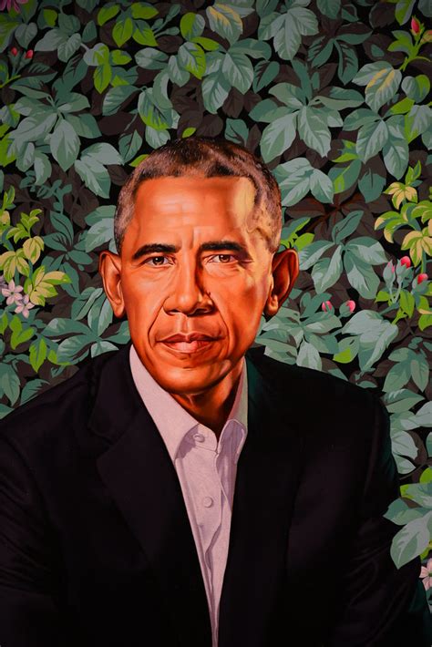Official Portrait Of President Barack Obama By Kehinde Wil Flickr