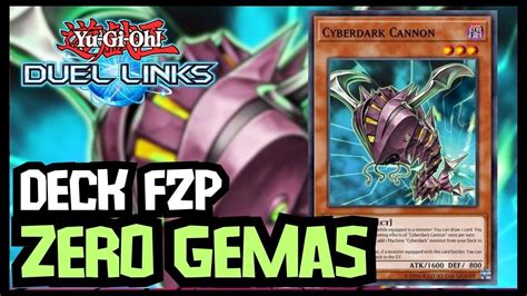 Deck Zero Gemas Cyber Dark Yu Gi Oh Duel Links Youtube