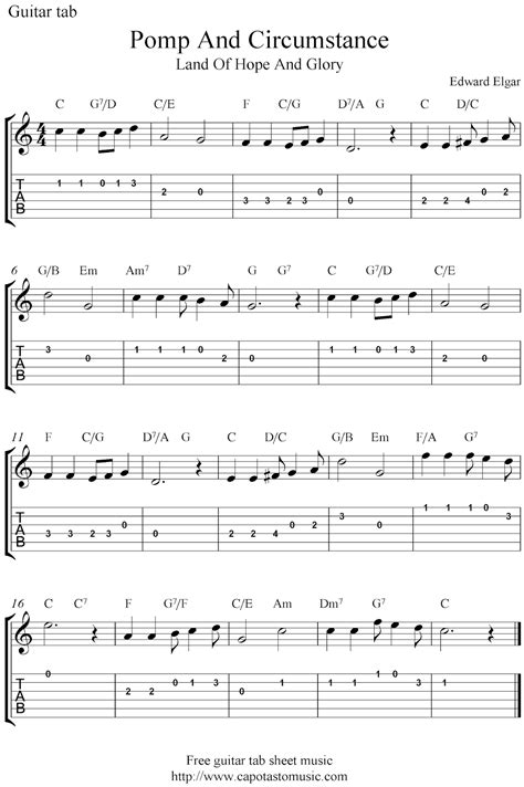 Free Printable Sheet Music For Guitar Hot Sex Picture