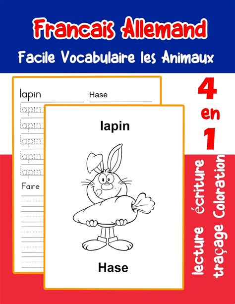 Buy Francais Allemand Facile Vocabulaire Les Animaux De Base Français