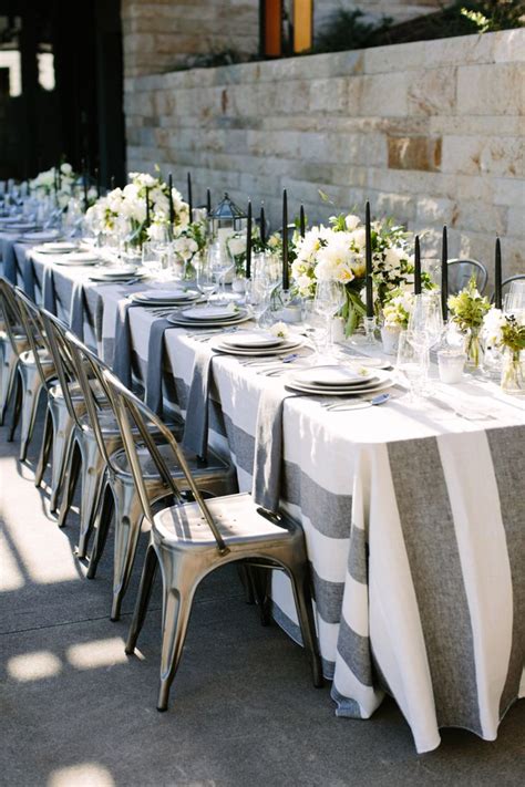 For smaller dinner parties, or an intimate dinner at home with your partner, small candle holders are the most appropriate. A Modern Fall Dinner Party with an Unexpected Color ...