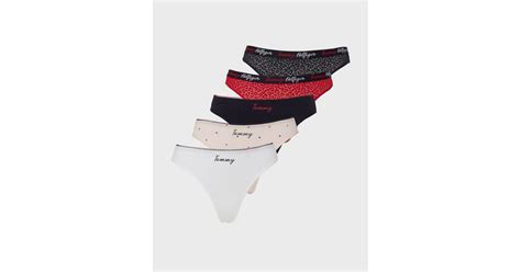 Köp Tommy Hilfiger Underwear 5p Thong Multicolor
