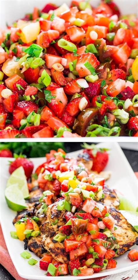 Chicken quinoa bowls are one of my family's favorite meals. A light and refreshing strawberry and jalapeno salsa with ...