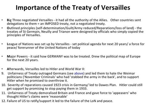 Treaty Of Versailles Revision