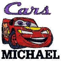 Cars Michael Name - Machine Embroidery Designs | Embroidery designs