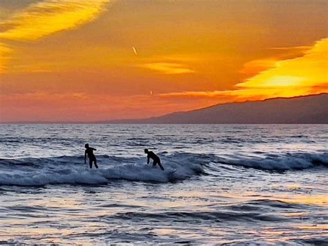 Sunset Surfers Photo Of The Day Santa Monica Ca Patch