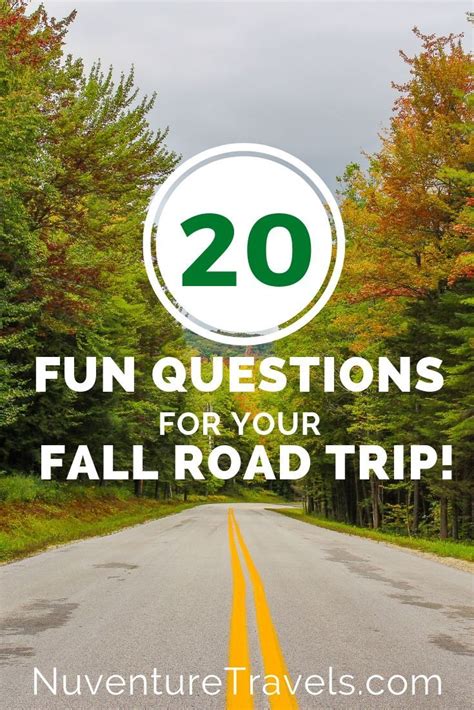 20 Fun Questions Trivia And Conversation Starters For A Fall Road Trip