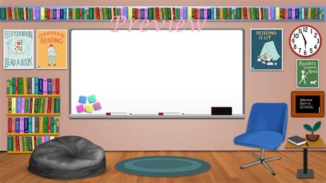 Bitmoji Classroom Template - Reading/English | Classroom background