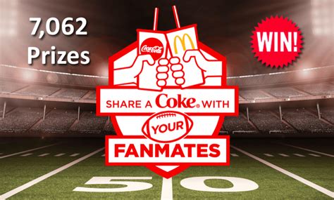 Share A Coke Fall Football At Mcdonalds Instant Win Game 7062 Prizes