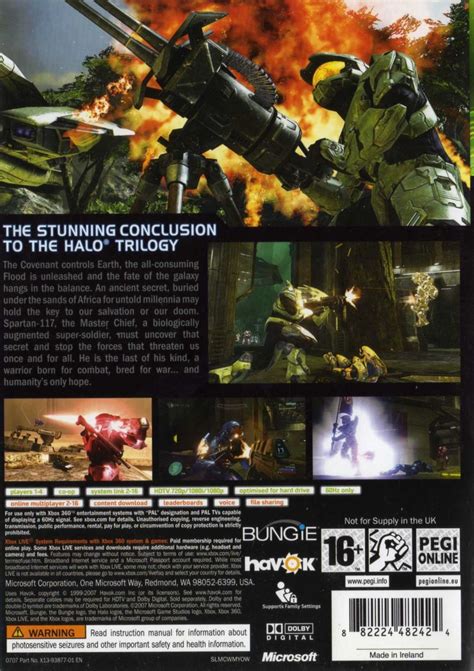 Halo 3 2007 Xbox 360 Box Cover Art Mobygames
