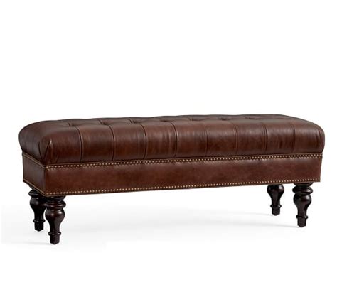 Martin Leather Bench Pottery Barn