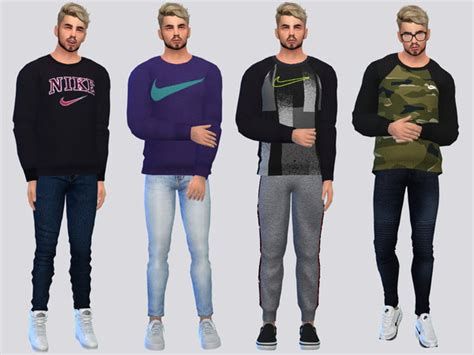 The Sims Resource Nike Basic Sweatshirts