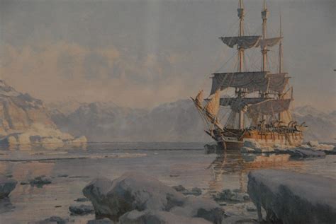 Whaling In The Arctic John Stobart Maritime Painting