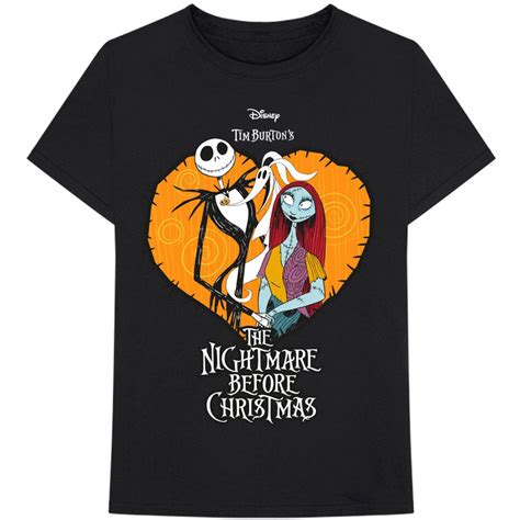 Disney The Nightmare Before Christmas Heart T Shirt Merchhubdk