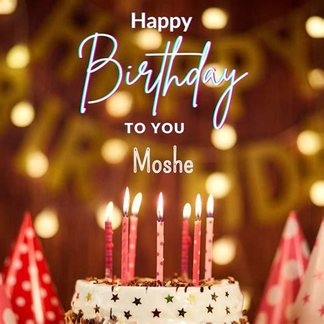 Hd Happy Birthday Moshe Cake Images And Shayari