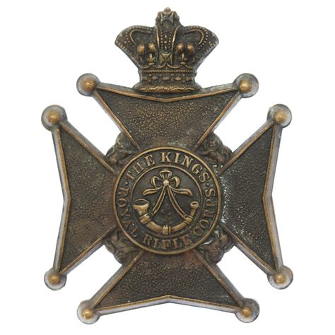 Victorian Kings Royal Rifle Corps Krrc Militia Glengarry Badge
