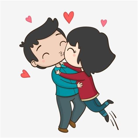 Couple Kiss Clipart Png Images Lovely Couple Couple Kissing Cute