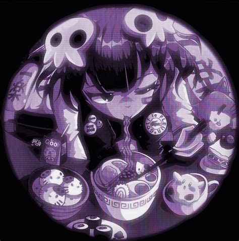 Purple Aesthetic Circle Icon Emo Pfp Purple Aesthetic Emo