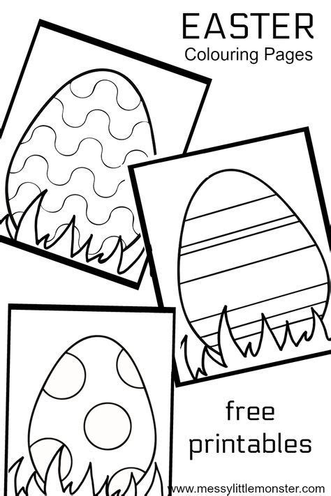 They feature eggs having assorted designs giving ample opportunity for your kids to play with colors. Easter Egg Colouring Pages | Easter coloring pages, Easter ...
