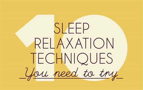 10 Sleep Relaxation Techniques You Need To Try