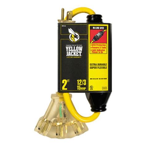 Maybe you would like to learn more about one of these? Yellow Jacket Extension Cord with GFCI Powerblock