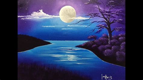 Acrylic Painting Moonlight Painting Watercolor