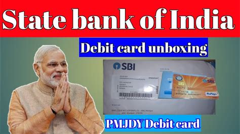 2,000 bonus reward points on spends of rs. State bank of India debit card unboxing | pmjdy debit card ...