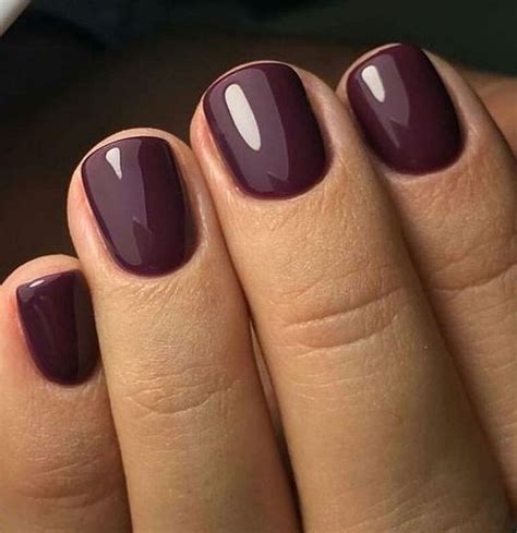 Gorgeous Nail Color Ideas For Women Over Plum Nails Dark Nail