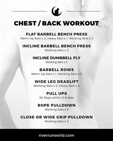 Chest Back Workout To Get Bigger Ftm Fitness — River Runs Wild