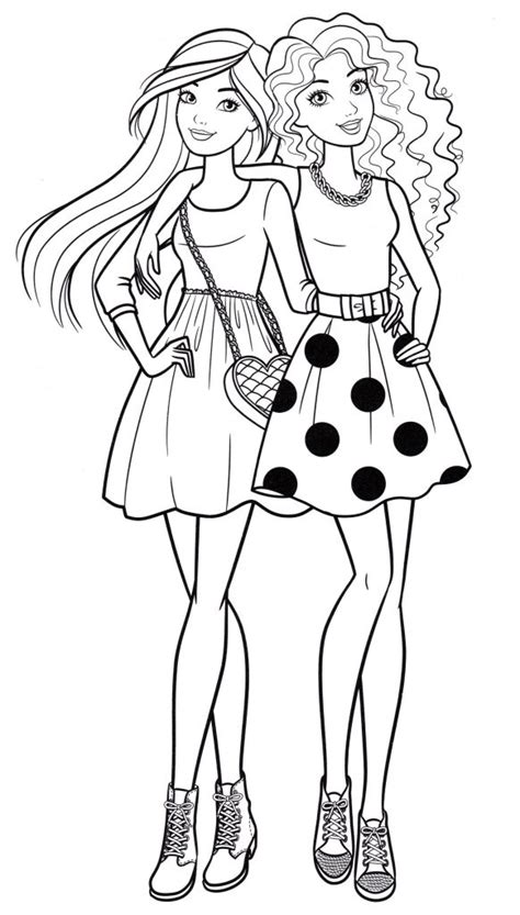 barbie doll   girlfriend coloring pages