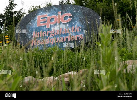 A Logo Sign Outside Of The Headquarters Of The Epic Systems Corporation