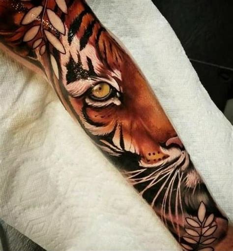Sintético 112 Tatuagem tigre colorido Bargloria