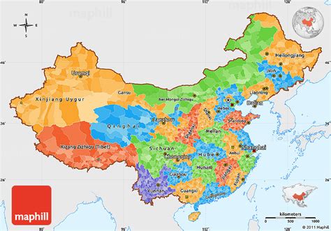 China Map Simple Afp Cv