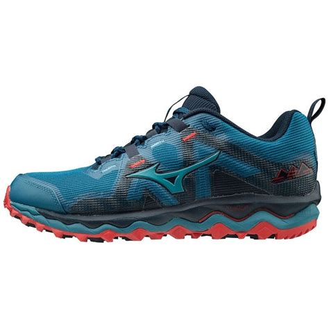 Mizuno Wave Mujin 6 Blue Red Aw19 Mens Trail Running Shoes