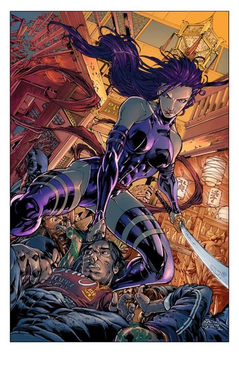 Psylocke By Harvey And James Colored By Voodoodwarf On Deviantart