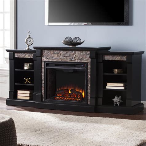 Southern Enterprises Gallatin 71 Inch Electric Fireplace Mantel Package