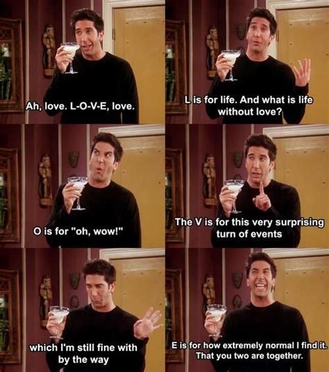 Ross Love Speech Ha Ha Friends Funny Moments Friends Episodes