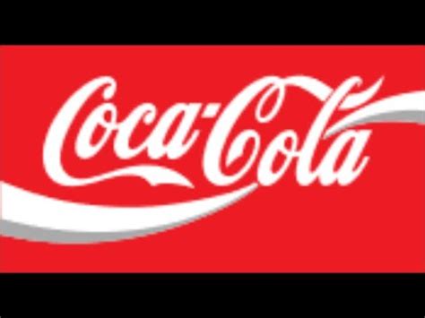 Refreshing drink in a metal can against a background of transparent and pink ice cubes with ripe sweet cherry berries. Coca Cola Logo History - YouTube
