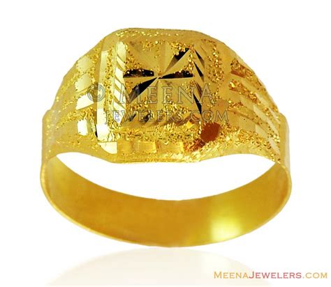Mens Gold 22k Ring Rims14884 22k Gold Ring For Mens With Machine
