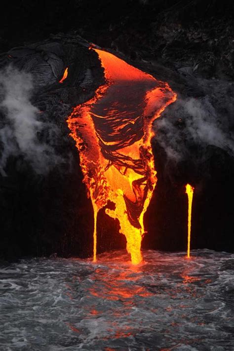 December 2012 Lava Flow Kilauea Big Island Of Hawaii Changes All
