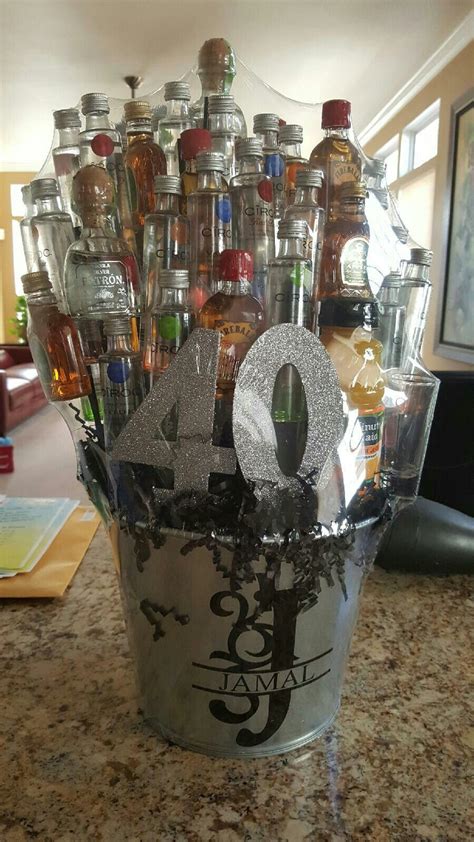 Our 40th birthday gift ideas will help you mark this important birthday milestone with a present that stands out from the rest. 40th Birthday gift Drinkable arrangements Liquor Bouquet ...