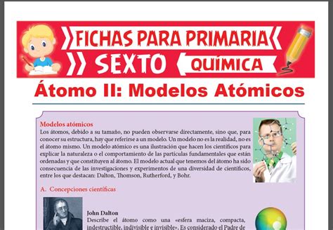 Modelos Atómicos Resumen Para Sexto De Primaria Actividades 2023