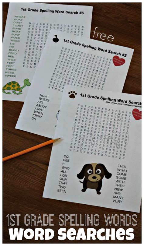 Word Search For First Grade